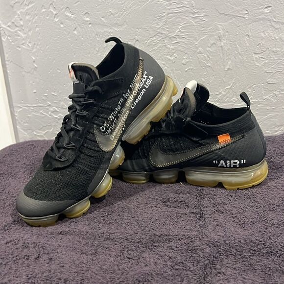 🔥🔥 Nike Air VaporMax x OFF-WHITE 2018 - AA3831-002 - Men Sz 10 - *READ* - Picture 2 of 14